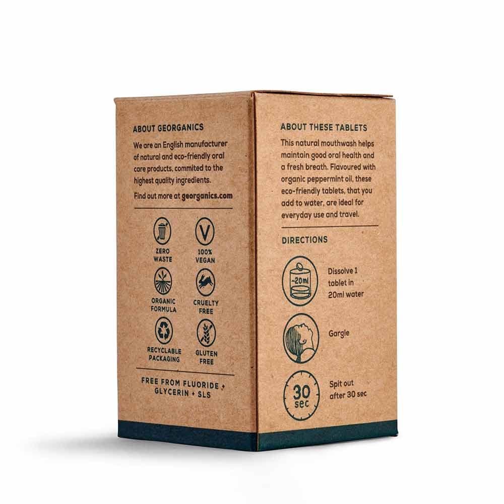 packaging for mouthwash tablets english peppermint
