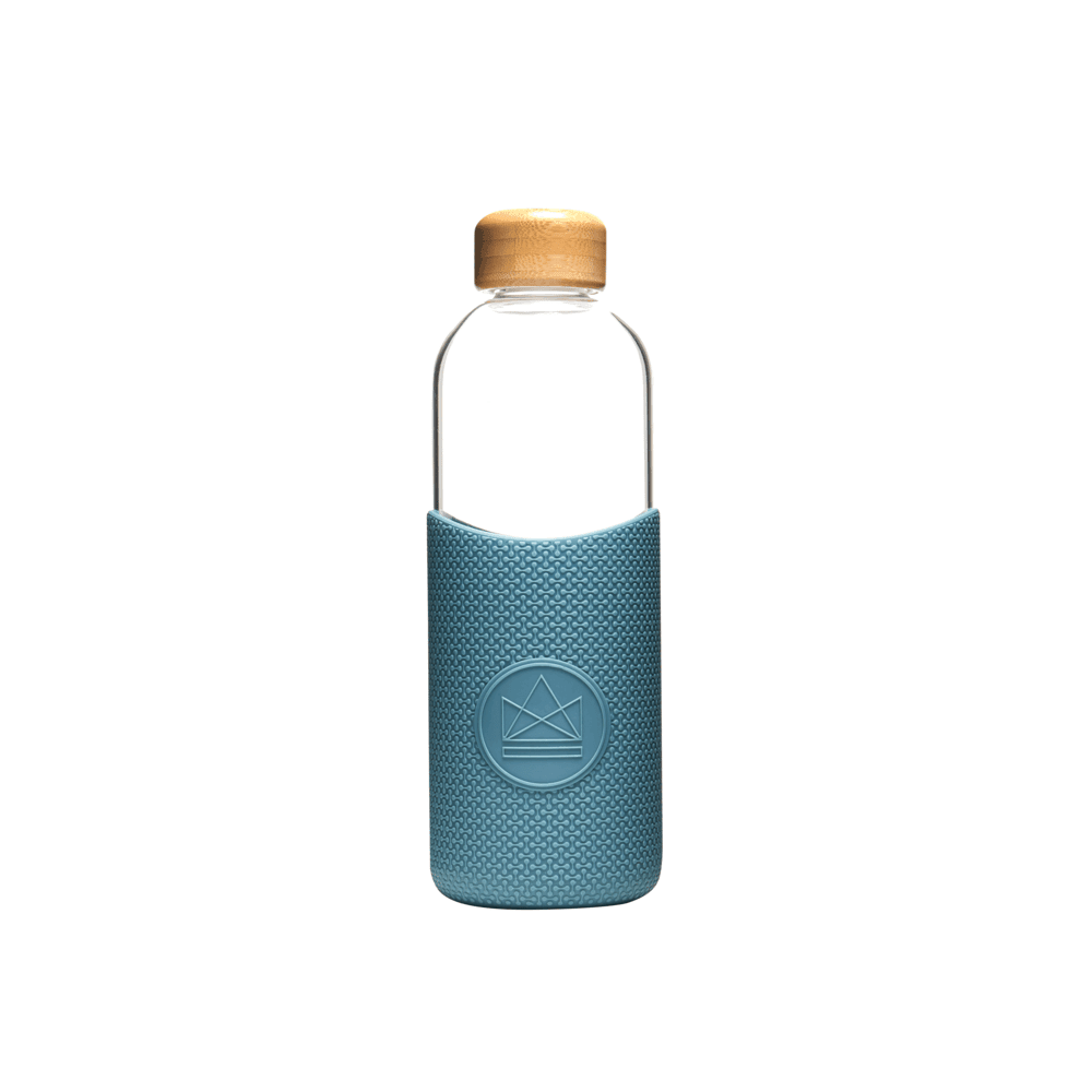 Reusable Glass Water Bottle - 1000ml - Super Sonic - The Friendly Turtle