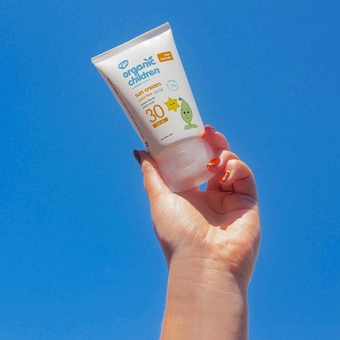 Organic Children Scent Free Sun Lotion SPF30 - 150ml - Plant-Based Packaging - The Friendly Turtle