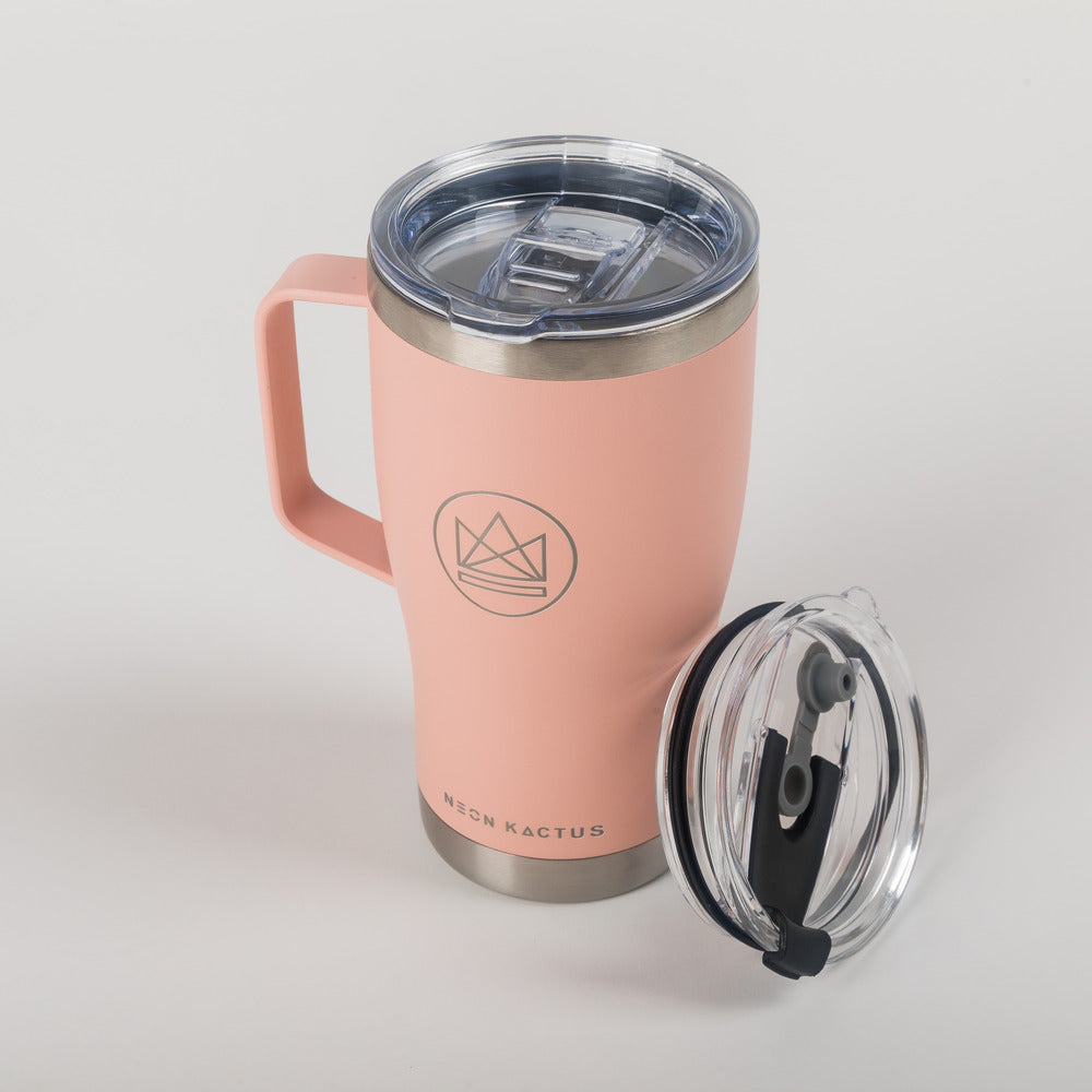 Neon Kactus - Stainless Steel Tumbler - Pink Flamingo