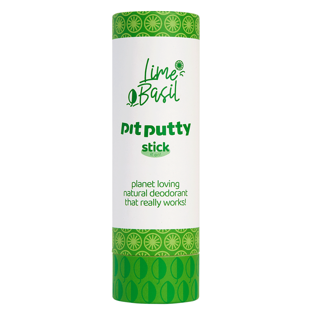 Natural Deodorant Stick - Lime Basil - The Friendly Turtle
