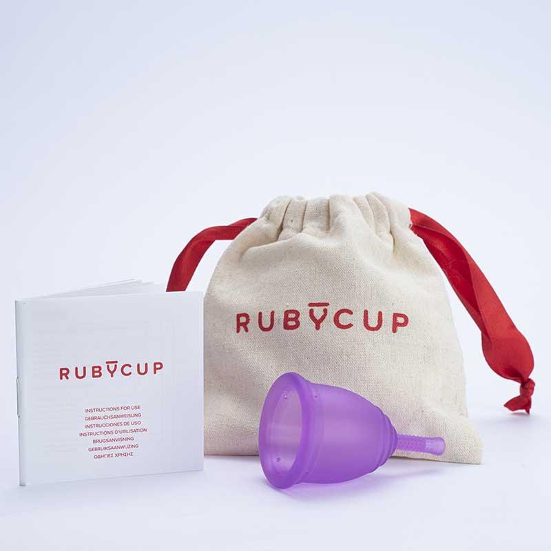 period cup by ruby cup in purple