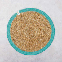 tablemat in turquoise