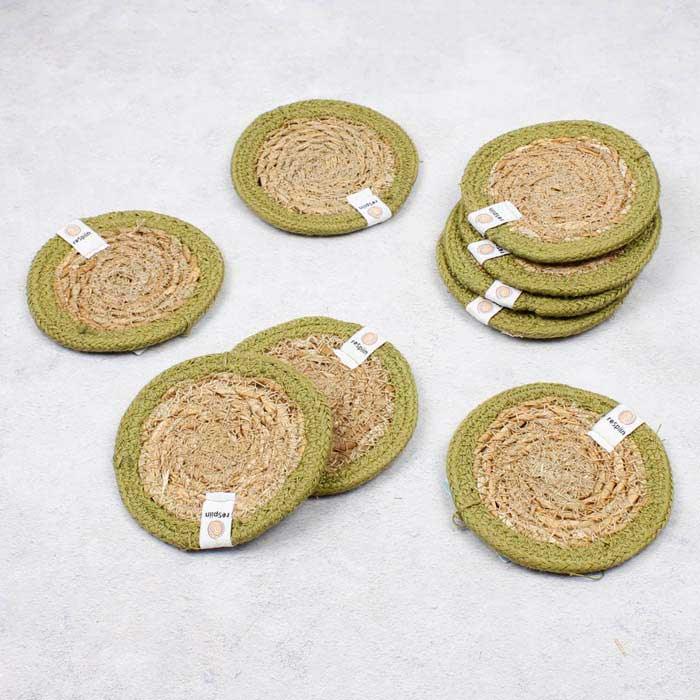 coasters on a table