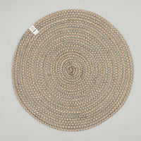 natural table mat in grey
