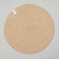 reverse side of a jute table mat