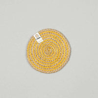 yellow jute coaster