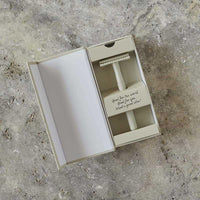upcircle safety razor on marble worktop
