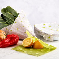 Reusable Vegan Food Wraps - A Set of 3 - The Friendly Turtle