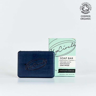 organic charcoal soap bar product image