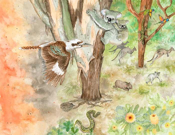 sunnys blazing battle childrens book illustrated page