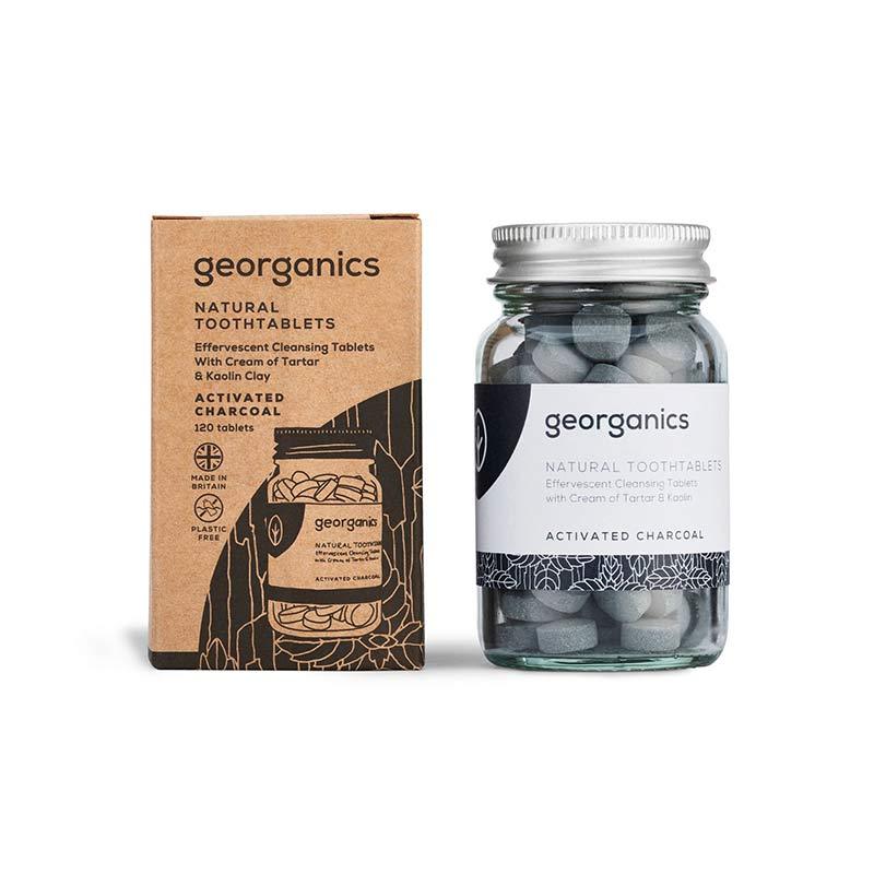 natural mouthwash tablets in glass jar