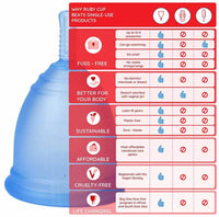 ruby cup menstrual cup medium 4 colours including 1x donation