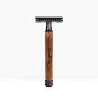 slim bamboo safety razor dark