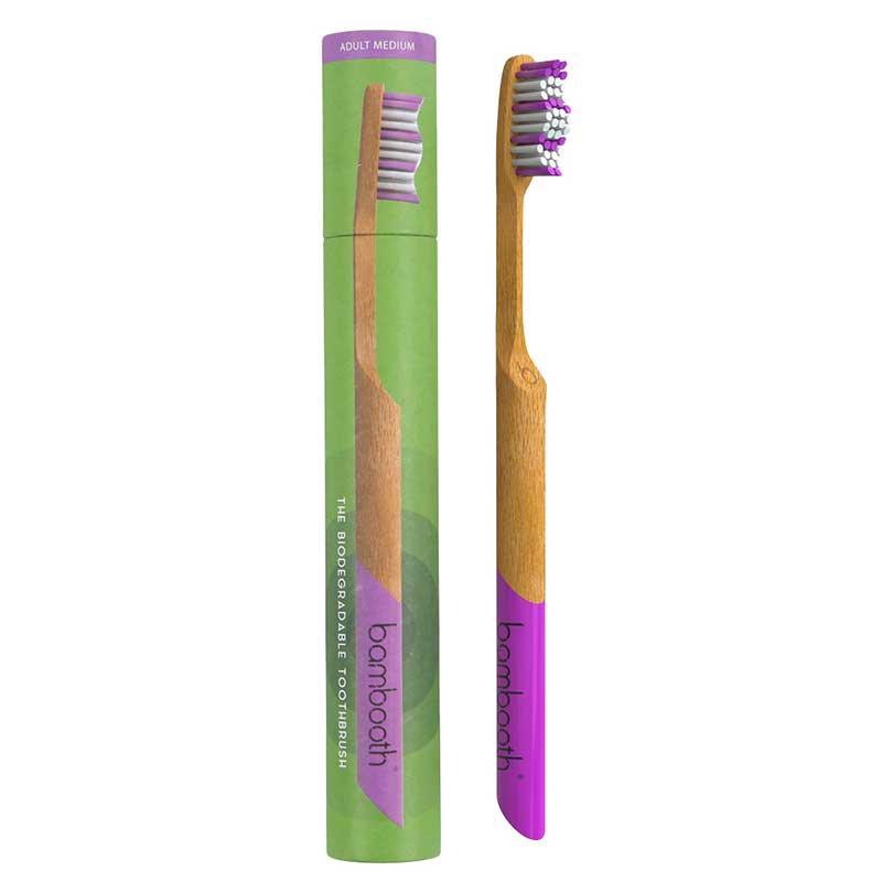 Sea Turtle Bamboo Toothbrushes - 4 Pack for Adults