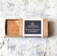 natural handmade soap in plastic free packaging