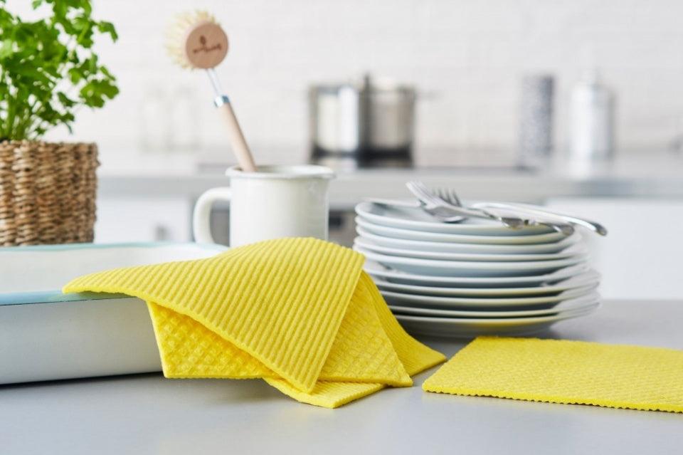 Compostable Sponge Cleaning Cloths (4 Pack) - The Friendly Turtle