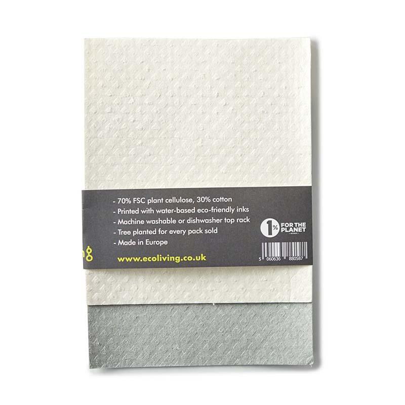 reverse side of Eco Friendly Washing Up Sponge