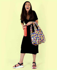 cubes print shopping bag
