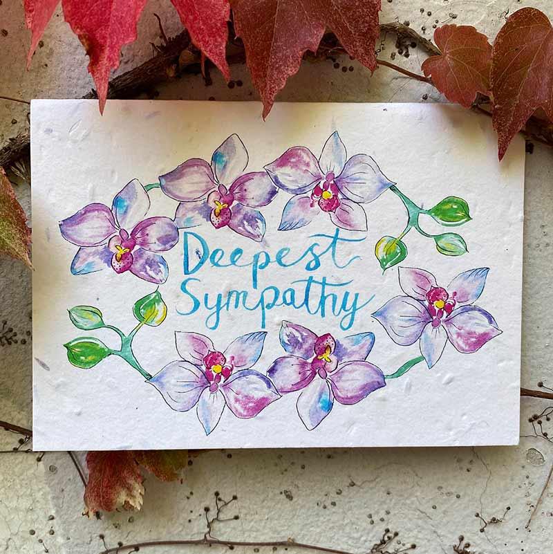 plantable sympathy card