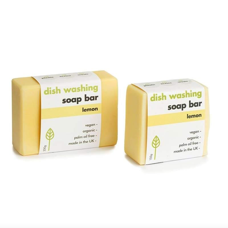 eco friendly washing up bar with lemon