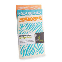 compostable sponge clothes 4 pack