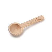 wooden coffee scoop