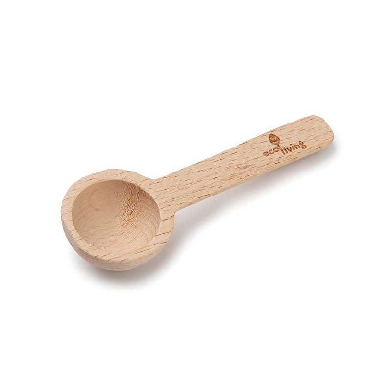 wooden coffee scoop