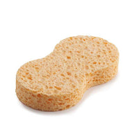 eco friendly car sponge on a white background