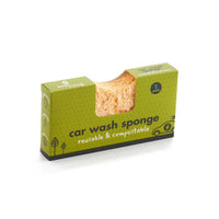 eco friendly car sponge in cardboard packaging