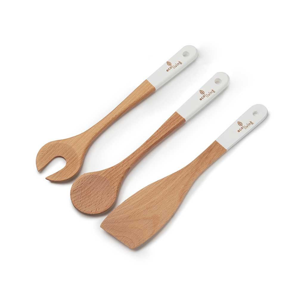 ecoliving wooden kitchen servers set