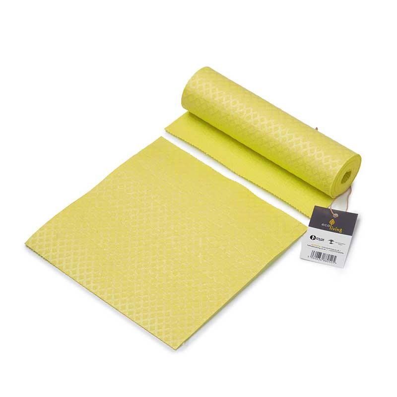 sponge kitchen roll in yellow