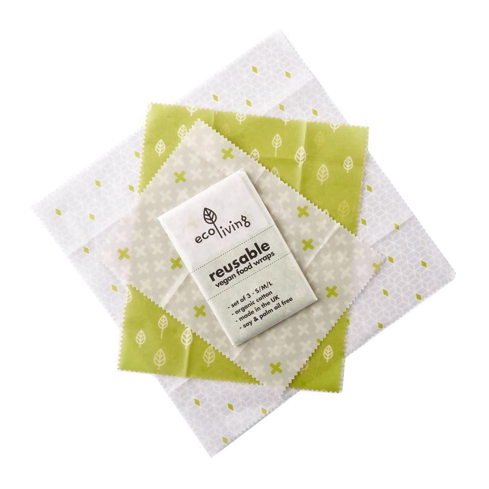 Vegan Food Wraps - A Set of 3 - The Friendly Turtle