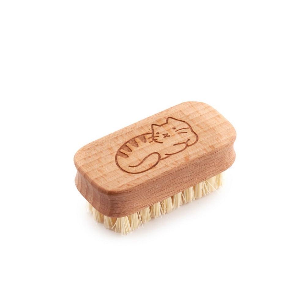 Children's Nail Brush (FSC 100%) - Cat - The Friendly Turtle