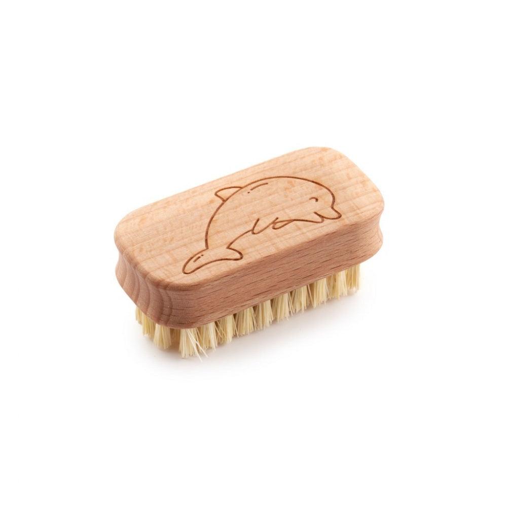 Children's Nail Brush (FSC 100%) - Dolphin - The Friendly Turtle