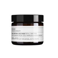 evolve bio retinol gold face mask in glass jar