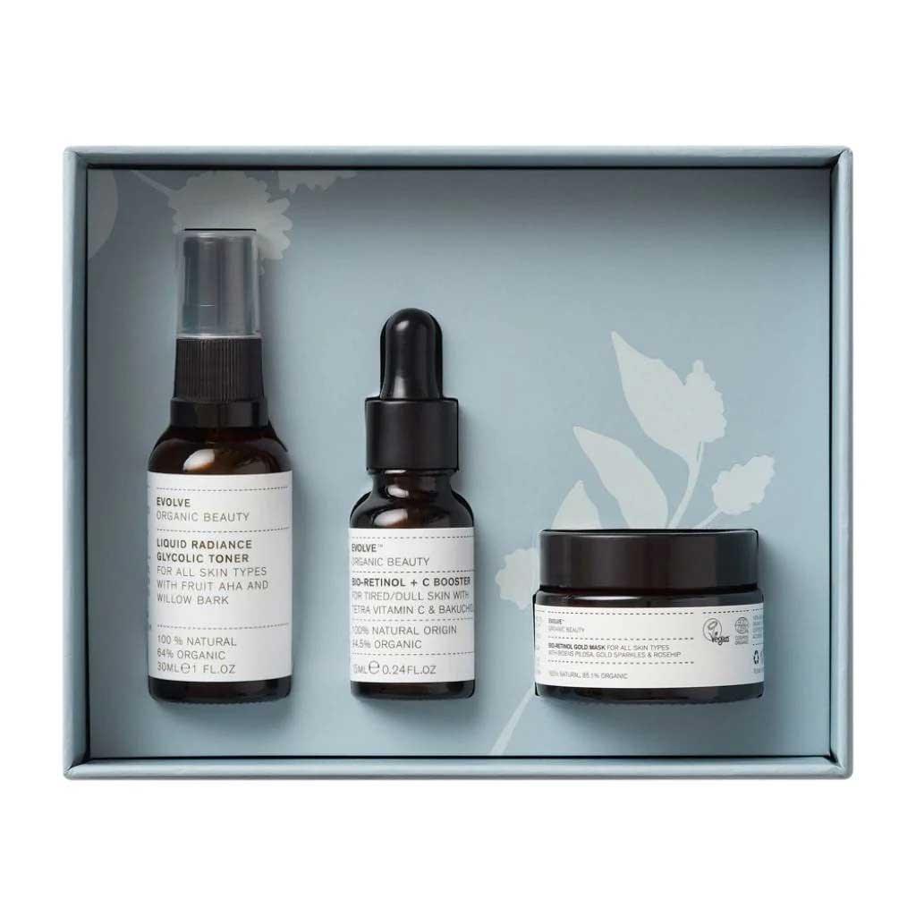 evolve beauty the glow boosters gift set