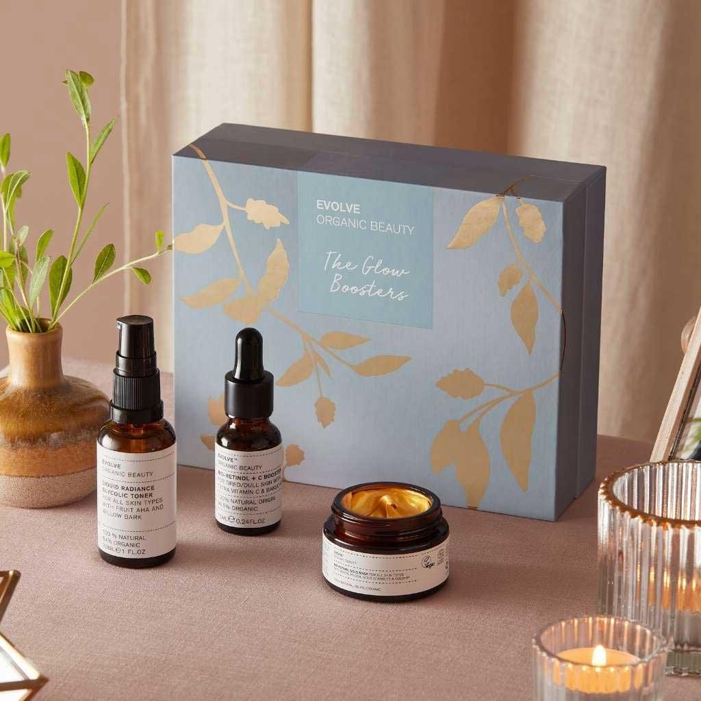 lifestyle shot of the glow boosters by evolve beauty