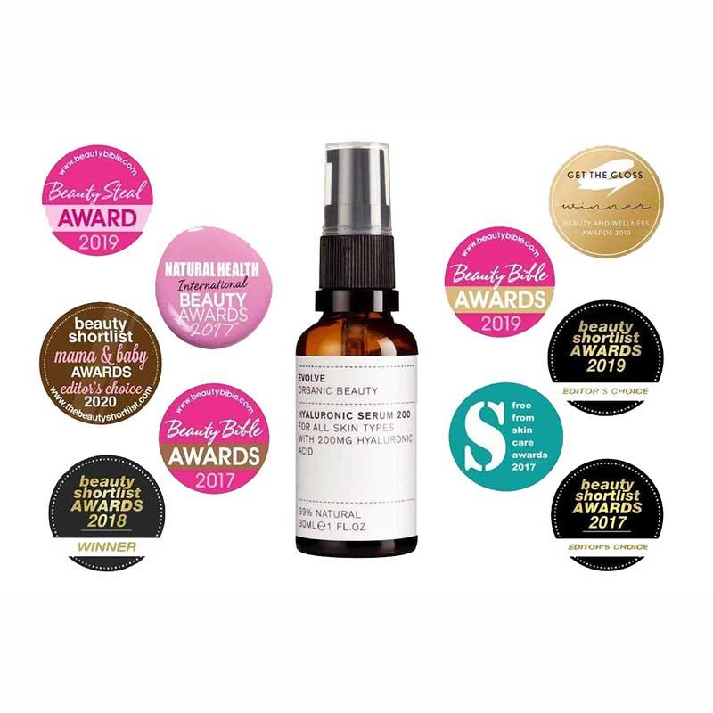 evolve hyaluronic acid serum with awards