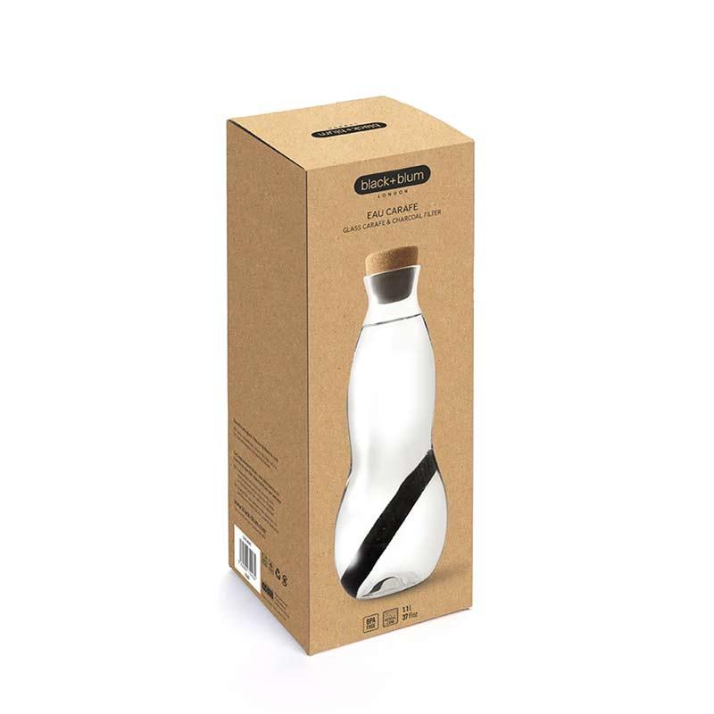 glass carafe in cardboard box
