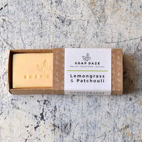 vegan soap bar boxed in cardboard