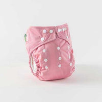 little lamb one size nappies in pink