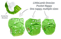little lamb one size nappies infographic