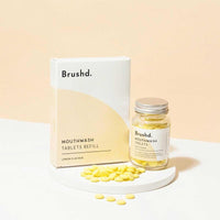 mouthwash tablets refill in lemon