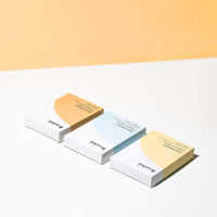mouthwash tablets refill on white and orange background