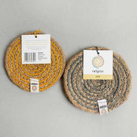 2 jute coasters