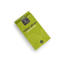 natural latex rubber gloves packaging