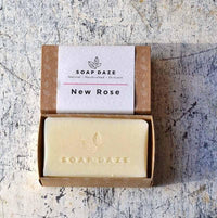 large handmade soap in cardboard packaging