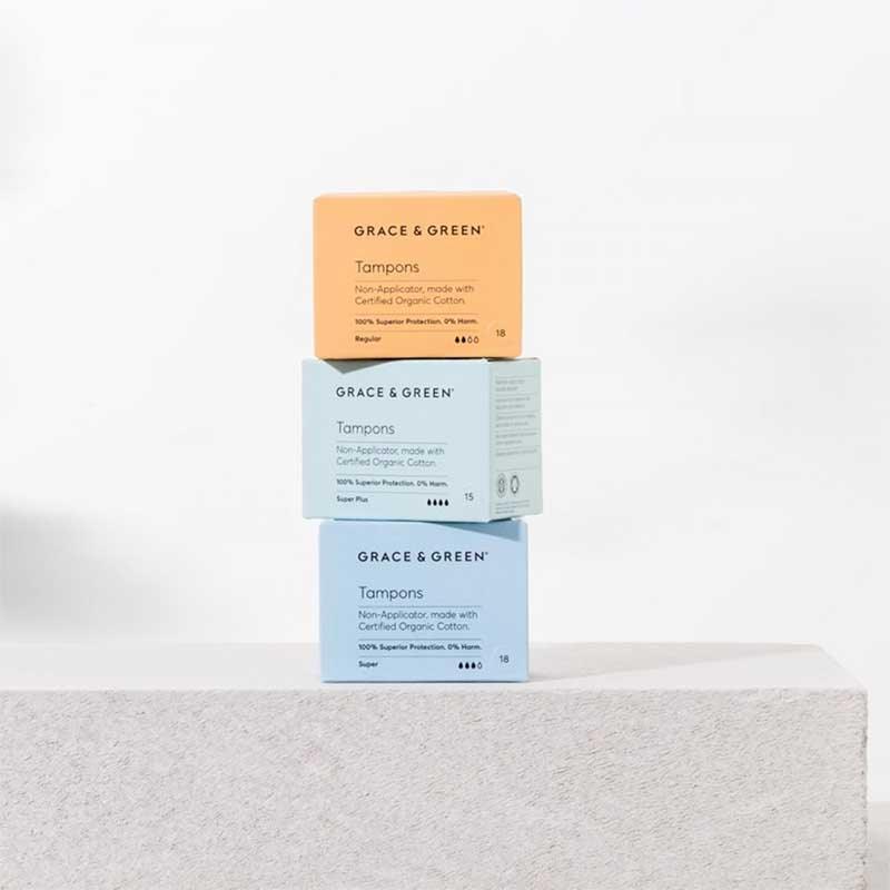 organic cotton non applicator tampons