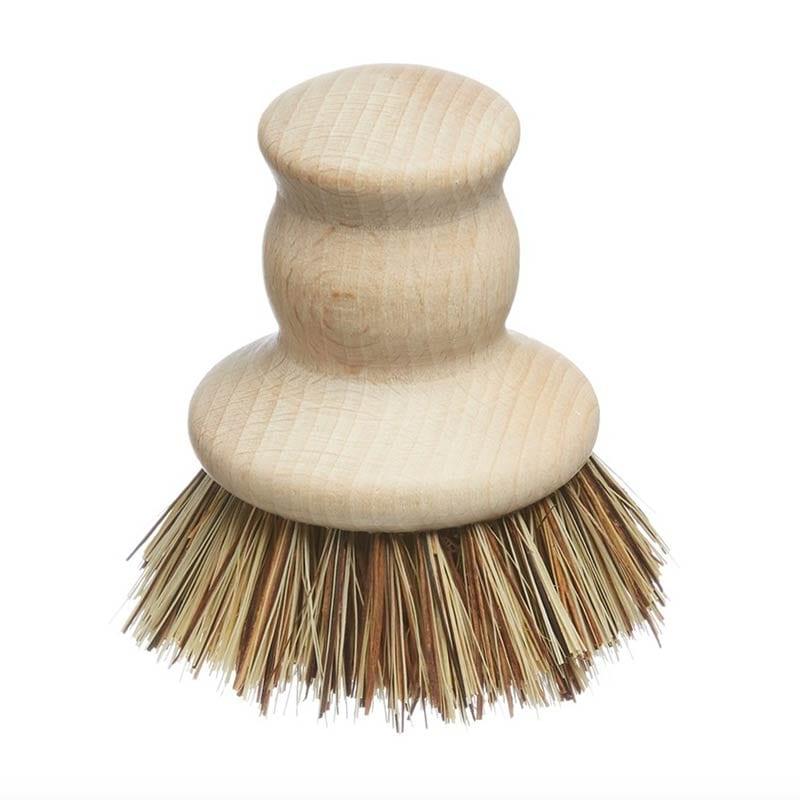 wooden pot brush